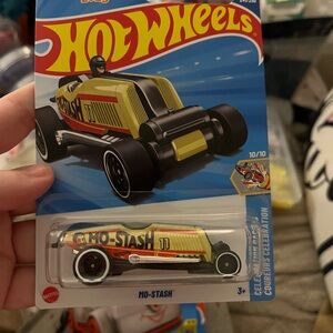 Mustache. MO-STASH CAR Yellow, Netflix Let's Race, Hot Wheels No Shave November